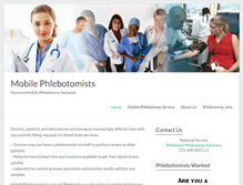 Tablet Screenshot of mobilephlebotomists.com